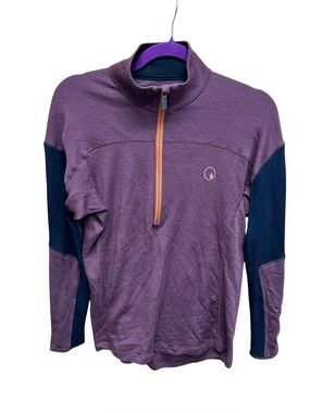 Trew gear merino wool pull over sweater quarter zip 280 interlock merino XS